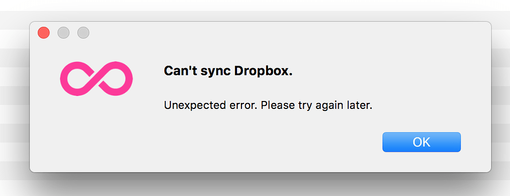 Sync error. Sync error