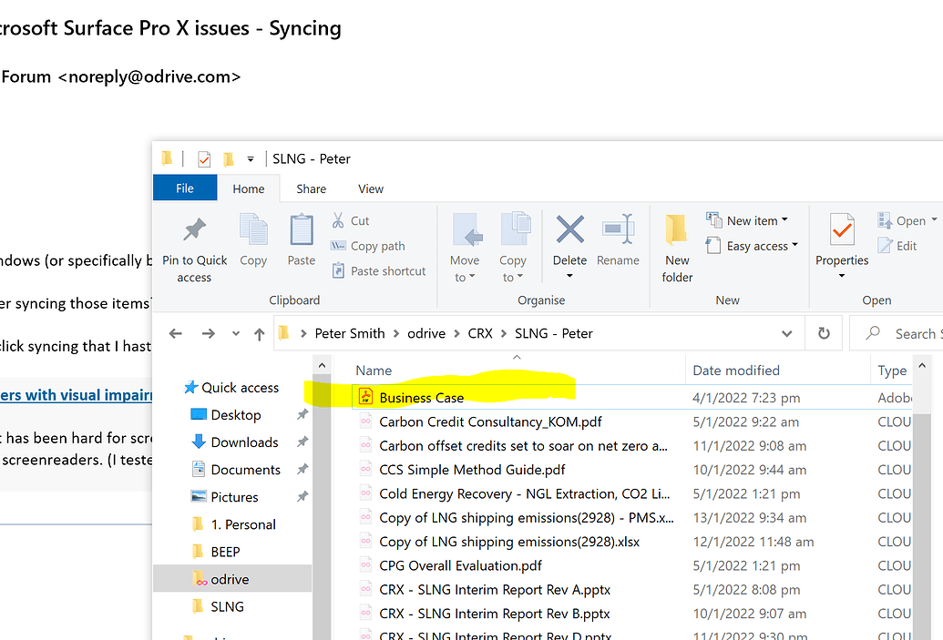 Microsoft Surface Pro X issues Syncing Troubleshooting odrive Forum